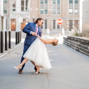 Ruthie by Watters tea length wedding dress